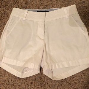 Womens White Coastal Cotton Shorts